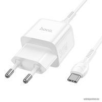 Сетевое зарядное Hoco N32 USB Type-C (белый)