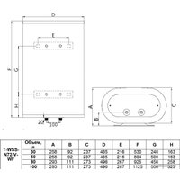 Накопительный электрический водонагреватель Timberk Home Intellect T-WSS80-N72-V-WF