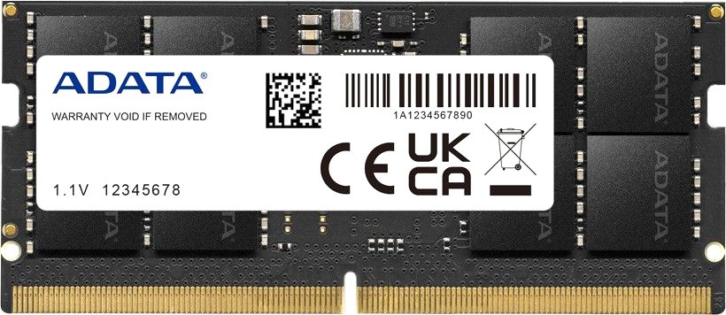 

Оперативная память ADATA 8ГБ DDR5 SODIMM 4800 МГц AD5S48008G-S