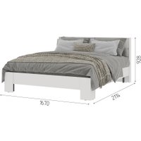 Кровать Стендмебель Хелен КР 03 160x200 (белый/белый)