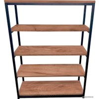 Стеллаж Millwood Лофт CH-5 800x300x1100 (дуб табачный craft/черный)