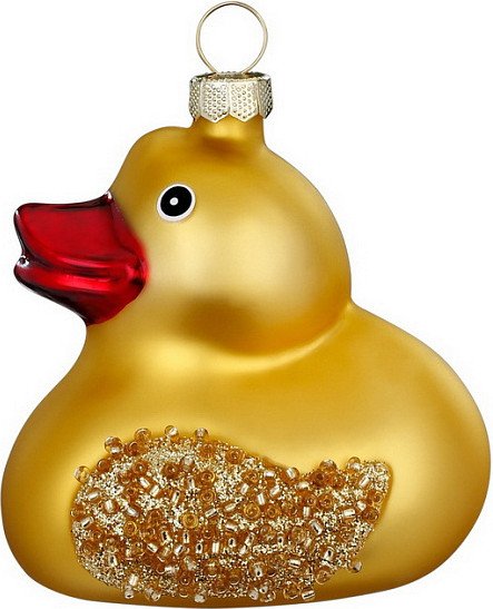 

Елочная игрушка Inge's Christmas Figural Glass Ornaments Уточка 65055H120
