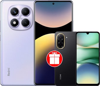 Xiaomi Redmi Note 14 Pro 8GB/256GB международная версия (фиолетовый) + Xiaomi Redmi A5 3GB/64GB (полуночный черный) по акции