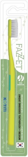 Зубная щетка Fazzet средней жесткости Medium (зеленый)