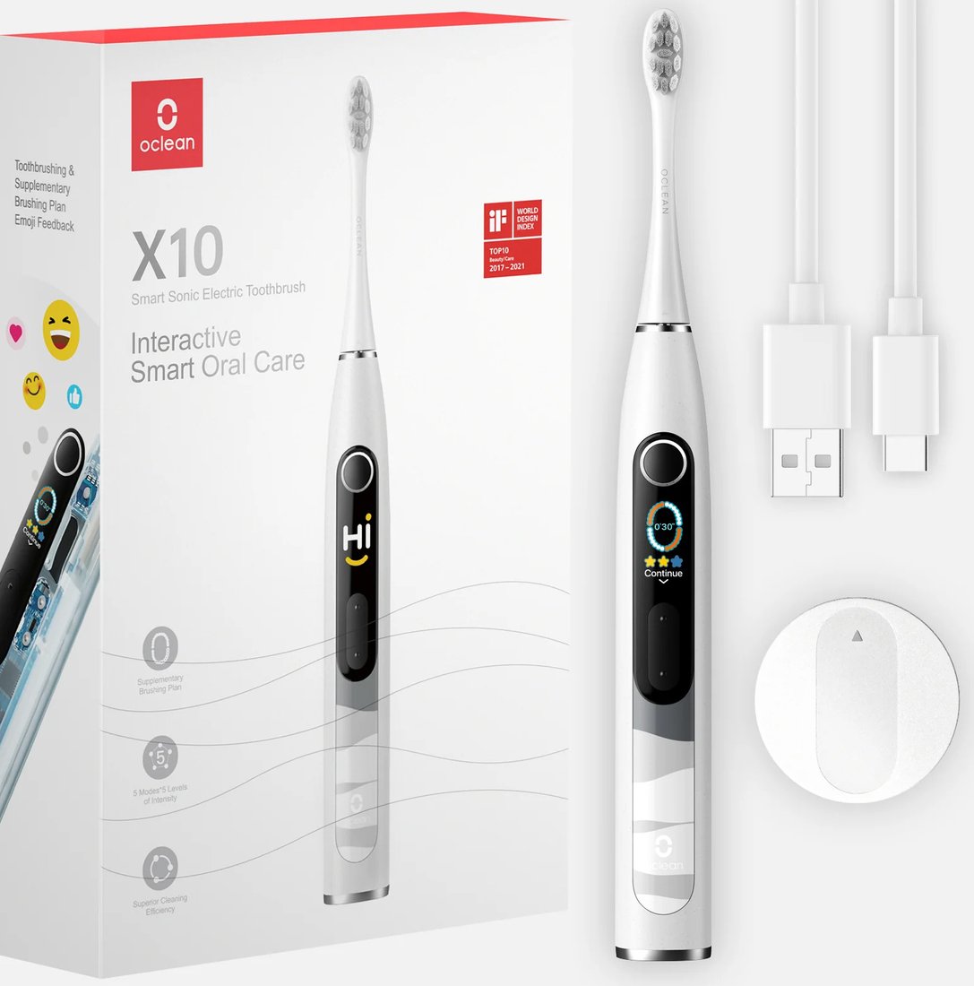 

Электрическая зубная щетка Oclean X10 Smart Electric Toothbrush (серый)