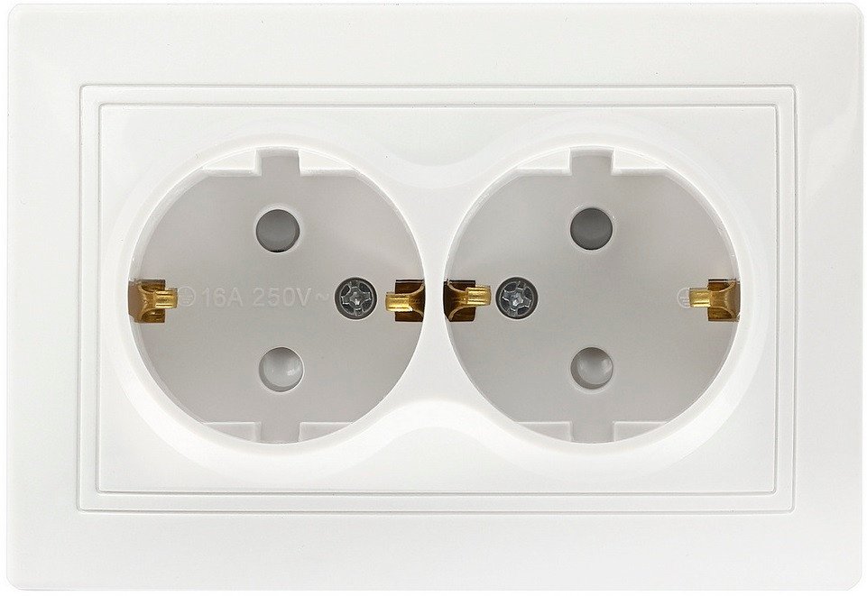 Розетка SmartBuy Венера SBE-01w-16-S2-1Z-c