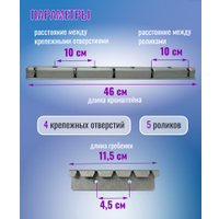 Сушилка для белья Comfort Alumin Group Потолочная 5 прутьев Silver Style 130 см (алюминий)