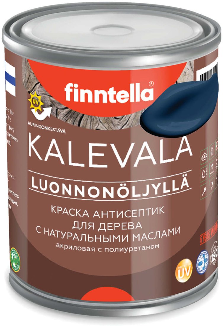 

Краска Finntella Kalevala Keskiyo F-13-1-1-FL002 0.9 л (синий)