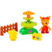 Конструктор Полесье Макси. Три кота. Карамелька и клумба 63752 (8эл)