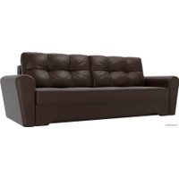 Диван Лига диванов Амстердам 105045 (экокожа, коричневый)