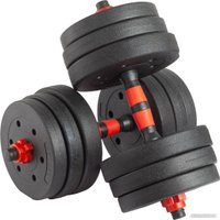 Набор гантелей с грифом для штанги VictoryFit VF-DC200 2x10 кг