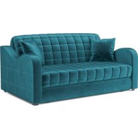 Диван Мебель-АРС Аккордеон Барон №4 ППУ 180x200 (бархат синий/зеленый Star Velvet 43 Black Green)