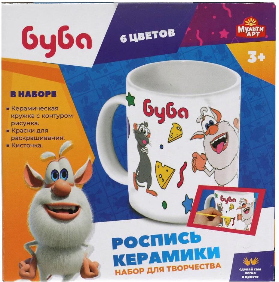 

Набор для рисования MultiArt Кружка для росписи Буба 100MUG-BU