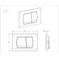 Панель смыва Aquatek KDI-0000046 (белый)