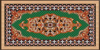 Шашки/нарды Partida Сирия. Зеленые средние rasz50