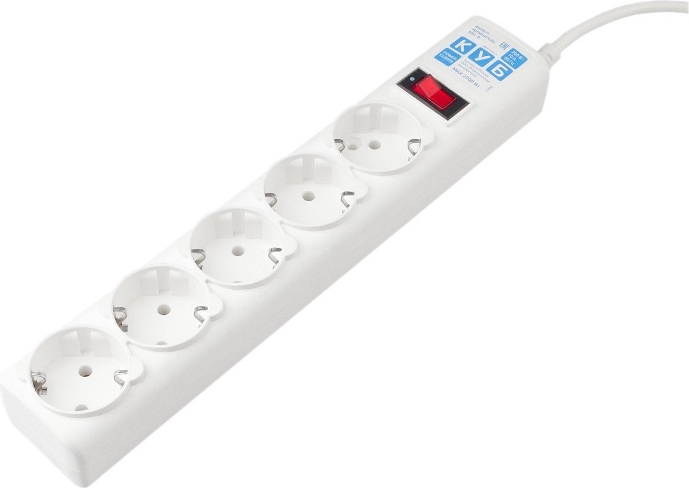 Сетевой фильтр Power Cube SPG-B-0.5M-WHITE