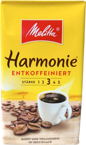 Кофе Melitta Harmonie entkoffeiniert молотый 500 г