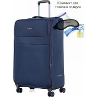 Чемодан-спиннер 4 ROADS 6310-L 77 см (темно-синий)