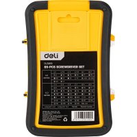 Набор отвертка с битами и головками Deli DL3565 (65 предметов)