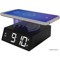 Настольные часы с беспроводной зарядкой Ritmix RRC-910Qi