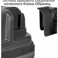 Чемодан-спиннер 4 ROADS 8001-M 65 см (черный)