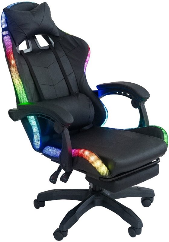 

Игровое (геймерское) кресло AR GAMING AR 001 (с LED подсветкой, черный)