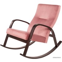 Кресло-качалка Мебелик Ирса (пудровый/венге) в Гомеле