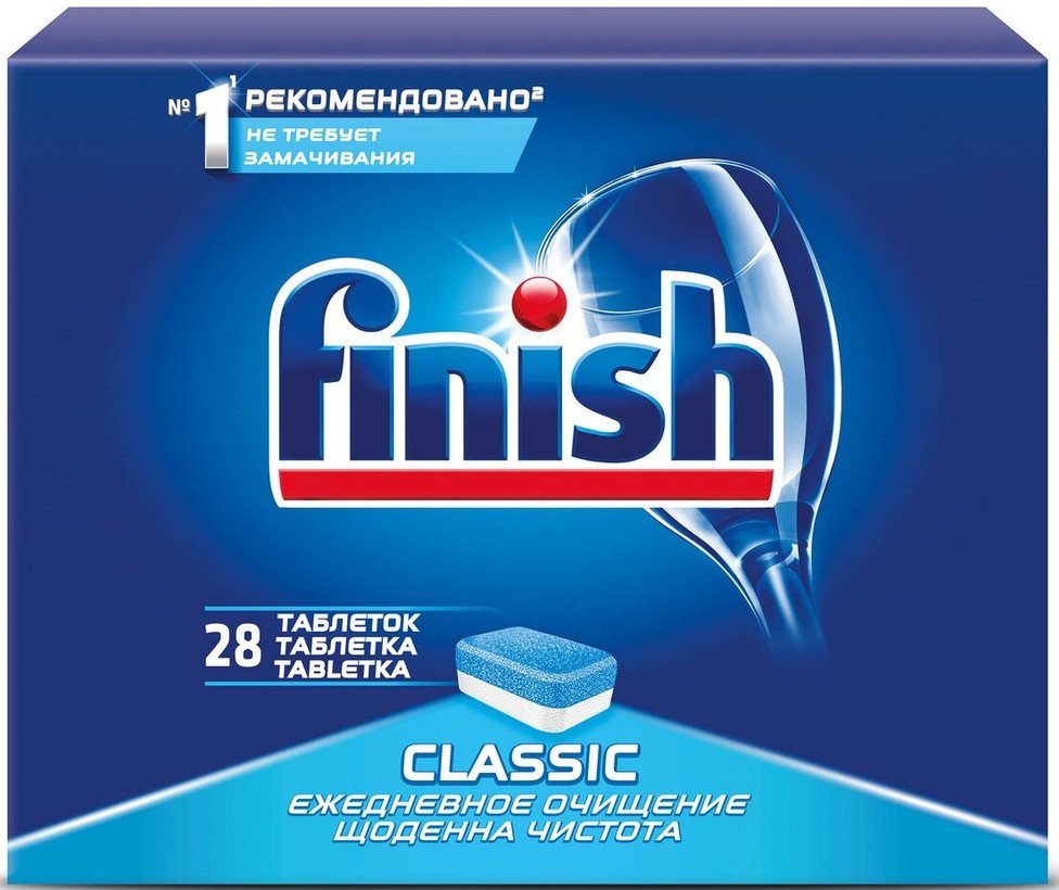 

Таблетки для посудомоечной машины Finish Classic 28 шт