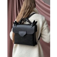 Женская сумка Killtoday Beatrix (черный камень/гладкий)