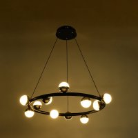 Подвесная люстра BayerLux Рикардо 10385951 (черный/золото) в Солигорске