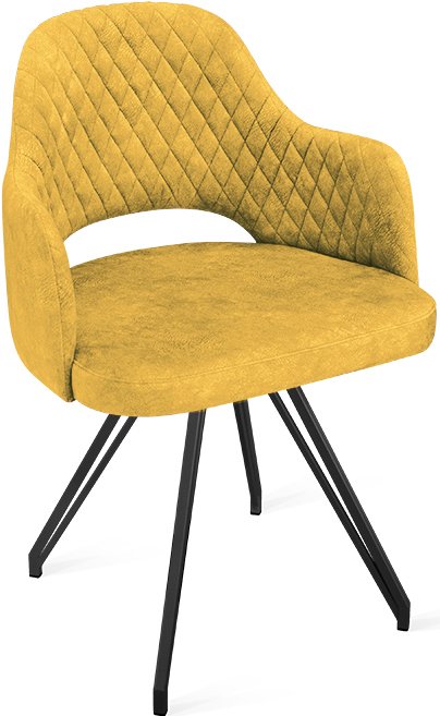 

Стул Трия Калипсо К4 (черный муар/микровелюр Wellmart Yellow)