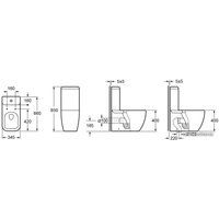 Унитаз напольный Lavinia Boho One 3302001P (бачок, чаша, пневмокрышка)