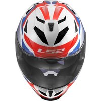 Мотошлем LS2 FF818 Storm III Komai (3XL, белый/синий/красный)