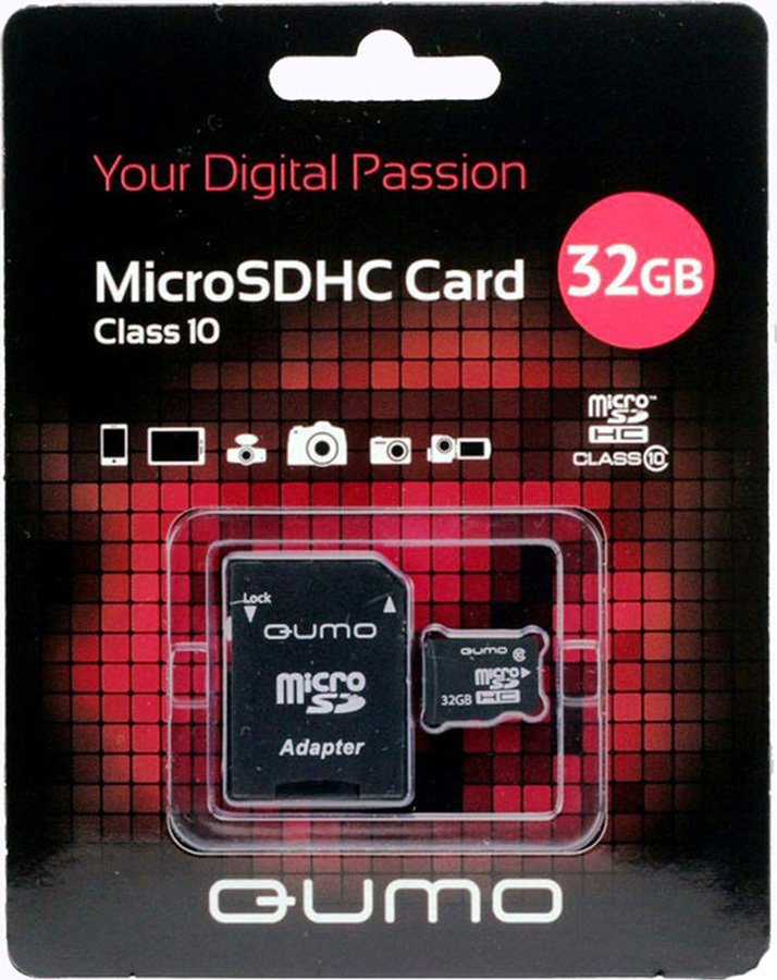 

Карта памяти QUMO microSDHC QM32MICSDHC10 32GB