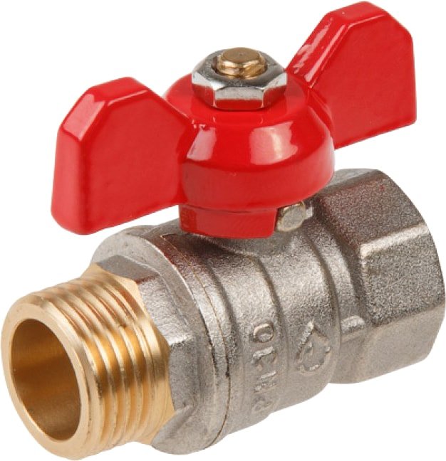 

Запорная арматура AV Engineering Шаровой кран бабочка НР-ВН 1/2" AVE141012