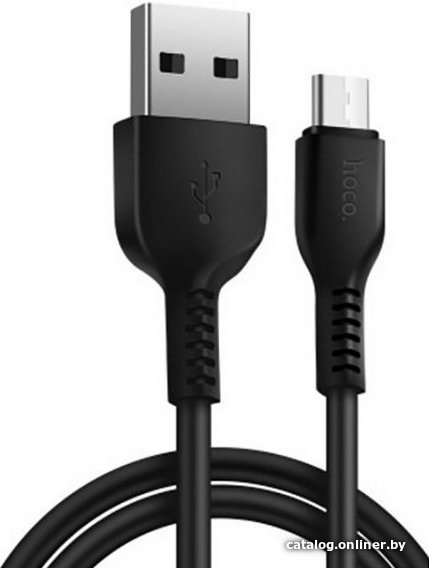 Кабель Hoco X20 microUSB (1 м, черный)