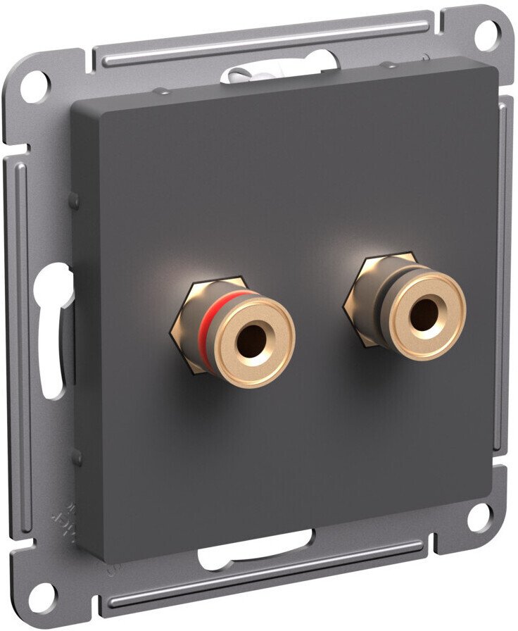 

Розетка акустическая Systeme Electric AtlasDesign ATN001487 (базальт)