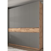 Шкаф распашной ЭлиГард Locarno 4 (дуб натуральный/дымчатый алмаз)