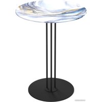 Журнальный столик Sheffilton SHT-CT55/H43 (млечный путь/черный муар)