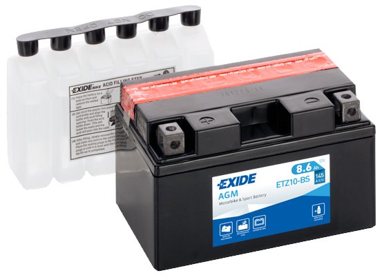 

Мотоциклетный аккумулятор Exide ETZ10-BS (8,6 А·ч)