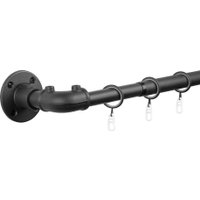 Карниз для штор UG Home Раздвижной 1-рядный 1КМ-У-49-360-Ч (черный, 0.49-3.6м)