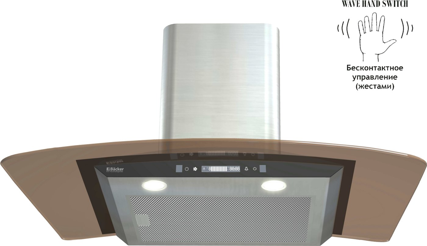 

Кухонная вытяжка Backer QD90E-MC Inox 12K