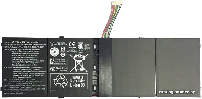 Аккумуляторы для ноутбуков Копия Acer AP13B3K