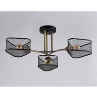 Люстра средней высоты Ambrella light Traditional TR80171/3 SB/BK (бронза/черный)