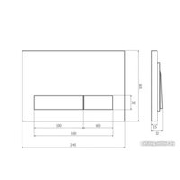 Панель смыва Axus 097HDC