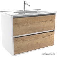 ЗОВ Тумба под умывальник Парма 70 P70LWP0MHMC1A (белый/галифакс)