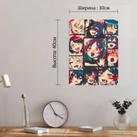 Картина по номерам Red Panda Ахегао Коллаж p54448