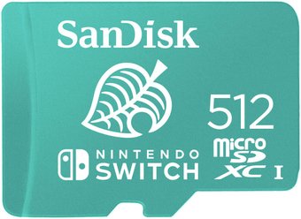 SanDisk Nintendo Switch Licensed Card Animal Crossing Edition microSDXC 512GB SDSQXAO-512G-GNCZN