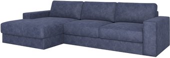 Угловой диван Rivalli Дискавери + оттоманка левая (Tango Blue)