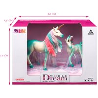 Набор фигурок Masai Mara Мир фэнтези. Семья зеленых единорогов MM206-423